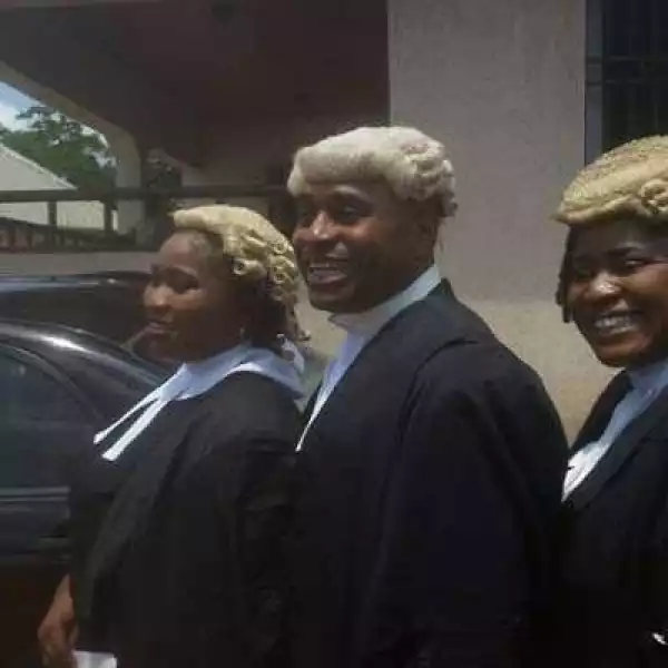 Actor Kenneth Okonkwo & His Sisters Who Are Lawyers Too At Enugu High Court (Photos)